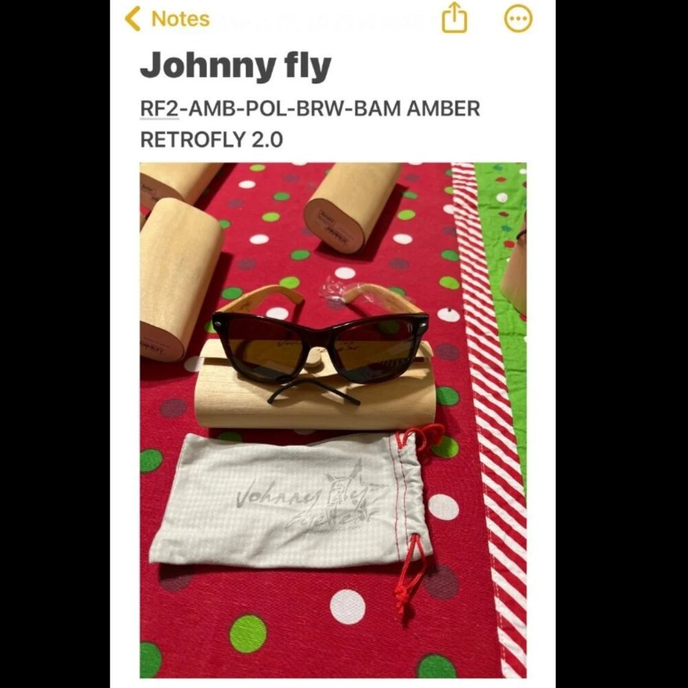 Johnny fly unisex mens or women’s polarized sunglasses RF2-AMB-POL-BRW-BAM